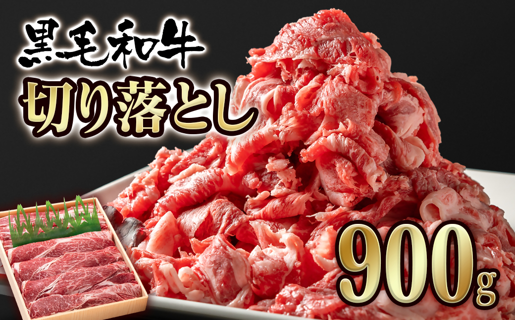 宮崎県産黒毛和牛 切り落とし900g モモ・バラ肉スライス [訳あり][1-62]牛肉 西都市