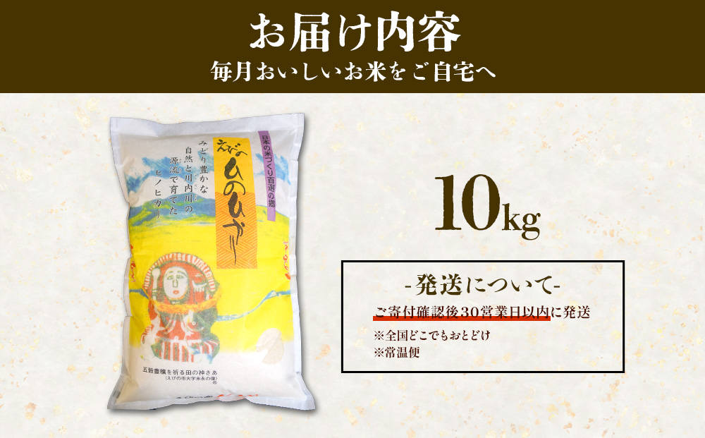 【令和7年産】米 えびの産 ひのひかり 10kg 米 お米 精米 白