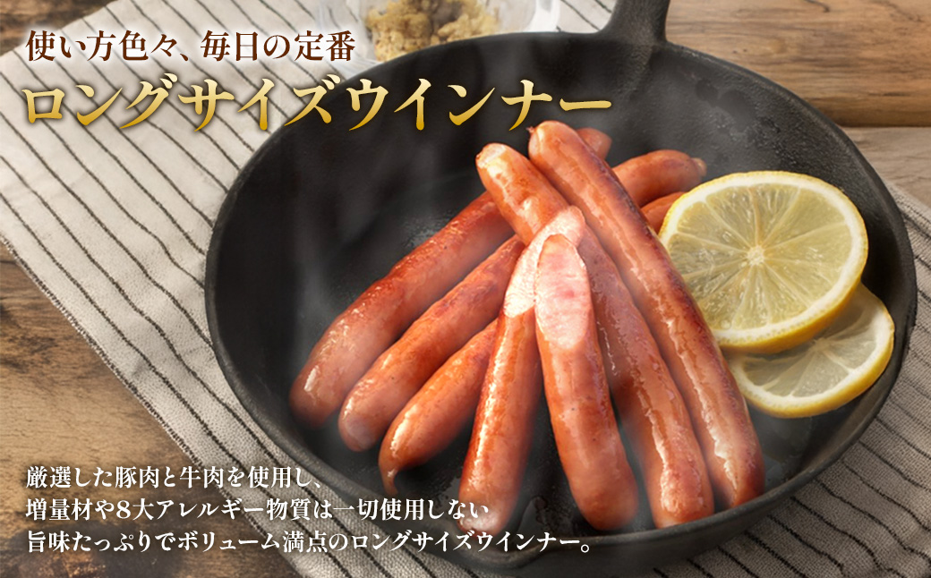 えびの高原 ロングサイズウインナー 176g×10パック 合計 1760g