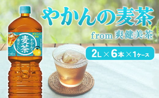 やかんの麦茶from爽健美茶PET 1ケース 2L×6本【コカコーラ】 