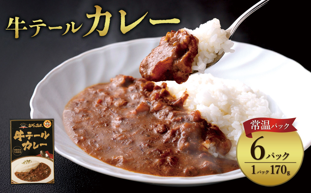 牛テール カレー セット レトルト 常温(170g × 6パック 計 1,02