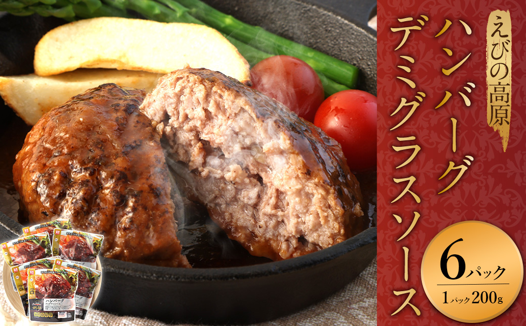 ハンバーグ セット 冷蔵(200g × 6パック 計 1,200g) ギフト レン