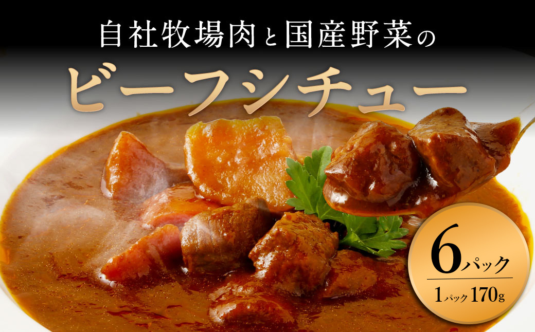 【720牧場グループ牛】自社牧場肉と国産野菜のビーフシチ