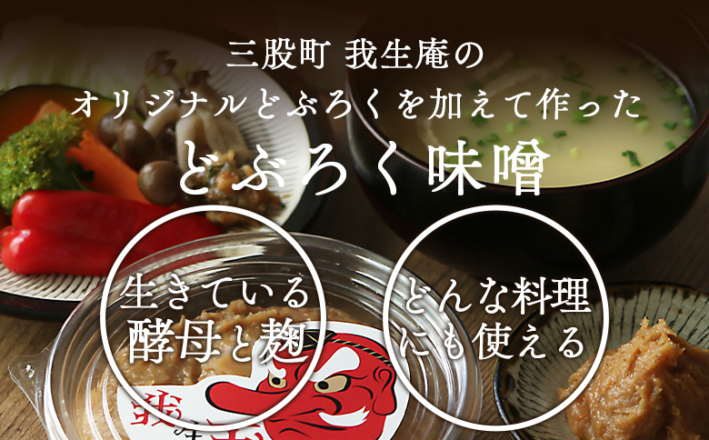 ＜我生天味噌 1個＞300g 選べる 内容量 個数 みそ ミソ 調味料 酵母 どぶろく味噌 ドブロク 米 料理 お味噌汁 パック 発酵食品 まろやか マイルド 風味 旨味 加工食品 和食 和 麹 こうじ アレンジ味噌 こだわり 麦みそ【MI578-gs】【我生庵】 300g×1個