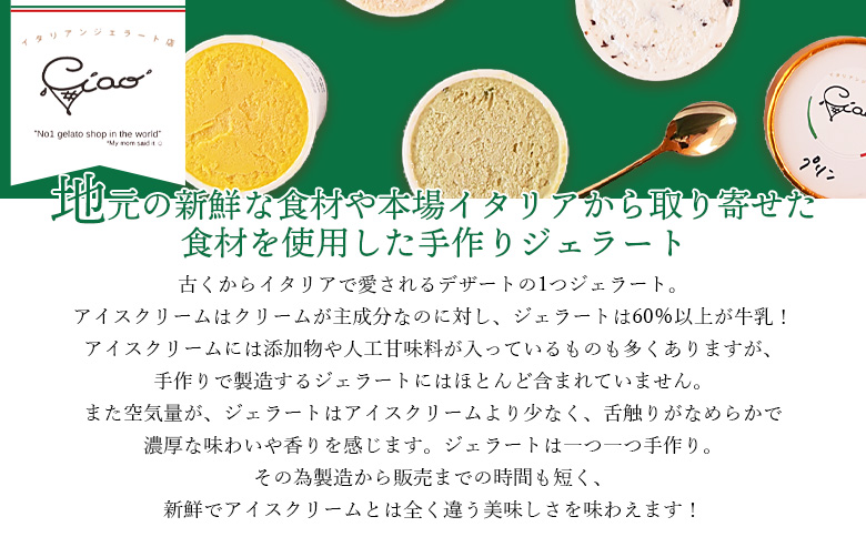 ＜梅酒のジェラート 6個セット＞ お酒入り うめ 【MI616-ci】【Ciao Gelateria】