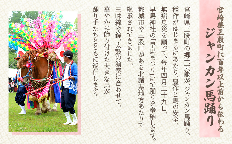 ＜地域の祭りを彩る ジャンカン馬 栗姫を応援！オリジナルキャラクタージャンカちゃんグッズ付（キーホルダー3個）＞【MI640-ar】【アラテイク】