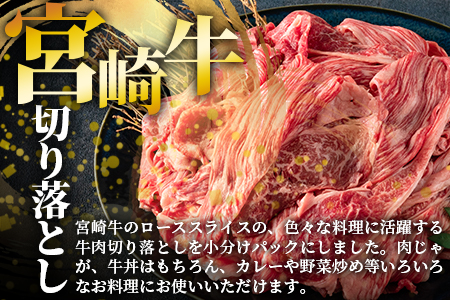 ＜宮崎牛切り落とし 400g(約200g×2パック)＞国産 4等級以上 A5ランク A4ランク 黒毛和牛 牛肉 霜降り ギフト お中元 しぐれ煮 牛丼 贈り物 贈物 小分け 使いやすい 三股町 国産 特産品 精肉 牛肉 セット 詰め合わせ 個包装【MI701-hr】【肉の豊楽】 400g(約200g×2パック)