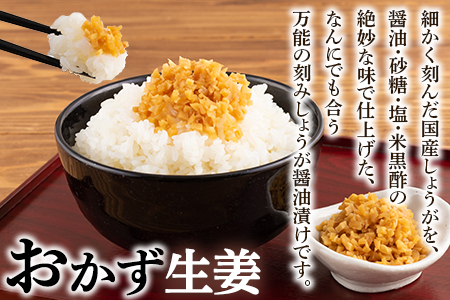 ＜万能おかず生姜 8袋セット（130g×8P）＞ご飯のおともやいろいろな料理に合う刻みしょうが醤油漬け！【MI015-ko】【株式会社上沖産業】 8袋セット（130g×8P）