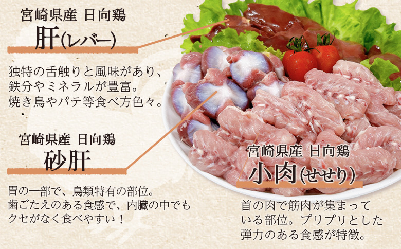 ＜宮崎県産日向鶏 焼肉セット 約3kg＞ 鶏もも せせり 鶏肉 【MI454-tr】【TRINITY】