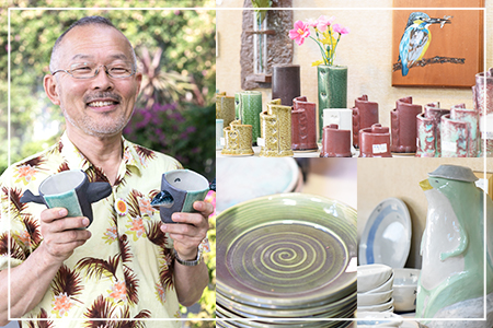 ＜イルカカップ＞(1個)珈琲・お茶・焼酎などお楽しみください！陶器 三股町【A-0406-sr】【紫麓窯】