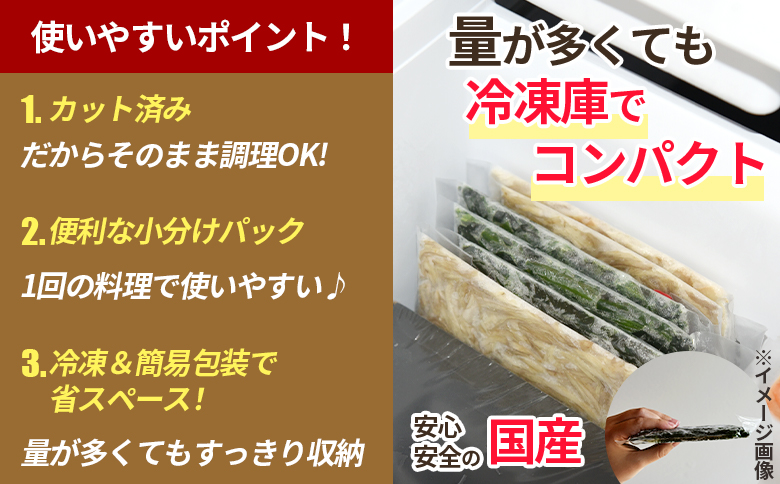 ＜【訳あり】冷凍千切りごぼう 工場直送簡易包装 小分けパック100g×10袋＞宮崎県産【MI544-bk】【ベーカリー梅茂登】 千切りごぼう	1kg(100g×10)