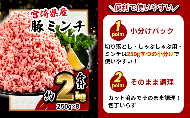 ＜【生活応援】宮崎県産 味彩豚 豚肉バラエティセット 約4.5kg＞ ぶた ブタ 切り落とし 豚こま ローススライス 生姜焼き しゃぶしゃぶ 豚ミンチ ハンバーグ 野菜炒め 餃子 煮込み 炒め物 たっぷり料理 【MI634-tr】【TRINITY】
