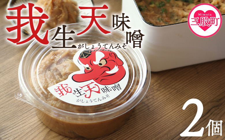 ＜我生天味噌 2個＞300g 選べる 内容量 個数 みそ ミソ 調味料 酵母 どぶろく味噌 ドブロク 米 料理 お味噌汁 パック 発酵食品 まろやか マイルド 風味 旨味 加工食品 和食 和 麹 こうじ アレンジ味噌 こだわり 麦みそ【MI576-gs】【我生庵】 300g×2個