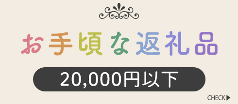 お手頃な返礼品特集《20,000円以下》