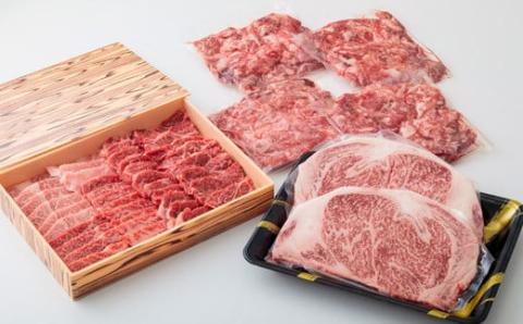 《内閣総理大臣賞受賞》宮崎牛キングセット(約2.6kg) 日本一の黒毛和牛 ステーキ・焼肉・切り落とし詰め合わせセット [A5ランク A4等級 ブランド牛 国産牛 牛肉 お肉] TF0287-P00020