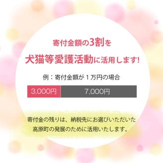 【返礼品なし】【犬猫等愛護活動 犬と猫と人にとって住みよい社会づくりを応援】宮崎県 高原町 特定非営利活動法人 咲桃虎(さくもんと)　TF3007-P00056