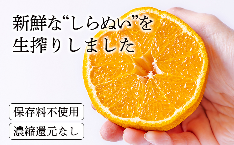 濃厚な甘さ しらぬいの手搾り果汁1L(業務用)  TF0816-P00074