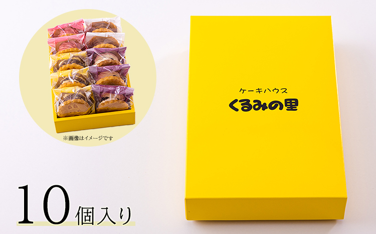 ケーキハウスくるみの里の「ラムレーズンサンド」10個 無添加 甘さ控えめ、食べ応え抜群　ギフト、プレゼントにもぴったり！ [スイーツ 洋菓子 お菓子 『返礼品特集20000円以下』-宮崎県高原町] TF0405-P00010