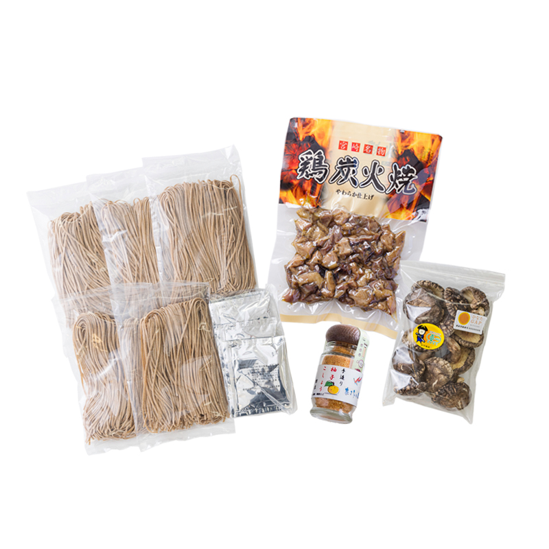 《数量限定800セット》高原町の年越しそばセット2025(5人前) 有機JAS取得の風味豊かな椎茸を使用 [蕎麦 柚子胡椒 ゆずこしょう] TF0511-P00008