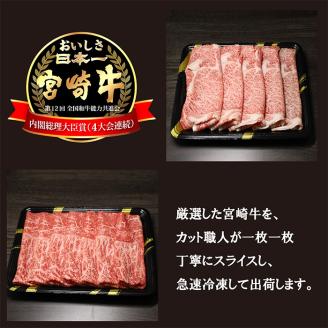 《A5ランク・A4等級》宮崎牛「すき焼き・しゃぶしゃぶ肉セット(700g)」大人気の赤身肉＆霜降りスライス 内閣総理大臣賞4連続受賞 [黒毛和牛 ブランド牛 国産牛 牛肉 お肉 2人前 一人暮らし] TF0614-P00020