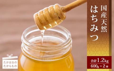 高原町産天然はちみつ 1.2kg(600g×2本) 国産のおいしい蜂蜜 TF0364 