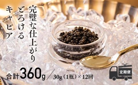 【定期便 12ヶ月】THE・CAVIAR(ザ・キャビア)30g [高級 国産 日本産 ギフト 贈答 贈り物 プレゼント お中元 化粧箱入り 1年間]  TF0496-P00066
