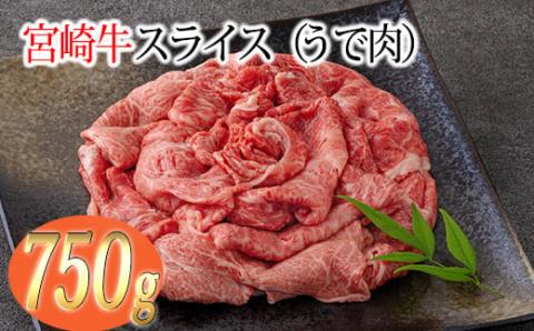 《A5・A4ランク》宮崎牛スライス(うで肉)約750g 内閣総理大臣賞受賞の黒毛和牛 [ブランド牛 牛肉] TF0571-P00012