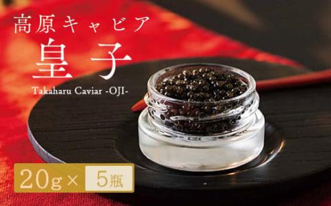 Takaharu Caviar(たかはるキャビア)『皇子』20g×5瓶セット [高級 国産 バエリ ギフト 贈答 贈り物 プレゼント 化粧箱付き いこいの家] TF0515-P00045