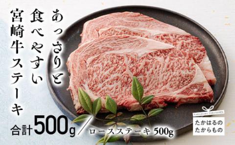 宮崎牛ロースステーキ 2枚(500g) TF0542-P00043