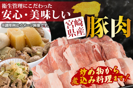 ＜宮崎県産豚モモスライス 合計3.0kg（500g×6）＞翌月末迄に順次出荷【 豚 豚肉 小分け 3000g 豚丼 にくまき 肉巻き 野菜炒め 煮物 】