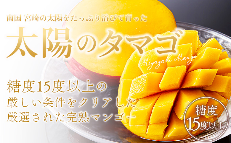 【先行予約 2026年発送】<宮崎県産完熟マンゴー 太陽のタマゴ  3L 合計2玉＞入金確認後、2026年5月初旬～7月末迄に順次出荷【 選べる 大きさ サイズ 国産 かんじゅく とろける 果物 果実 フルーツ 南国 芳醇 甘い 旬 濃厚 贈り物 プレゼント（株）ワールドワイドトレード 宮崎県 国富町 【3L×2玉】33,000円