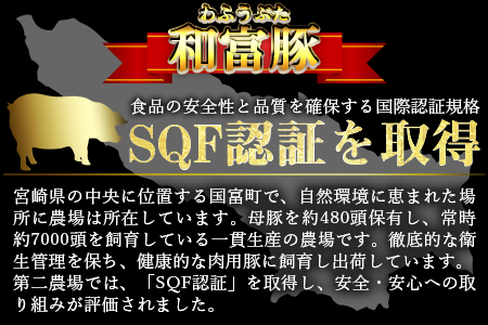 ＜和富豚 じゃがじゃがセット 1.7kg＞翌月末迄に順次出荷【 豚 肉 豚肉 国産 宮崎県産 エムツー 送料無料 -】 1回お届け【15,000円】