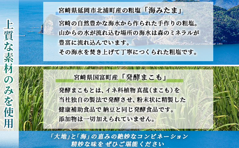 ＜国富町産 発酵まこも塩35g(35g×1)＞ 翌月末迄に順次出荷 【 35g 国産 潮満珠 ソルト しお 塩 ミネラル 食卓用 植物性食品 腸活 真菰 まこも マコモ 株式会社サンマコモ 宮崎県 国富町 】 35g【10,000円】