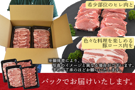 ＜宮崎県産 豚肉  とんかつ用 セット（ロース・ヒレ）合計2.0kg＞翌月末迄に順次出荷【 豚 肉 豚肉 ロース ひれ とんかつ 】