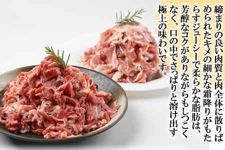 ＜宮崎牛とブランドポークの小間切れセット 1kg＞翌月末迄に順次出荷【 牛 牛肉 国産 黒毛和牛 贅沢 豚 ぶた 豚肉 小間 豚丼 牛丼 セット 】