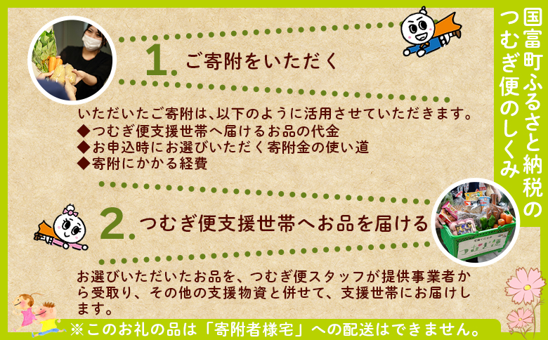＜こども未来応援プロジェクト　つむぎ便 ちょっと小さな鶏の炭火焼　1世帯分＞【 返礼品なし 選べる 数量 支援 ボランティア 国産 肉 鶏肉 手焼き レトルト 常温保存 非常食 保存食 おかず 惣菜 宮崎名物 炭火焼き レトルト 】 1世帯分　1,000円