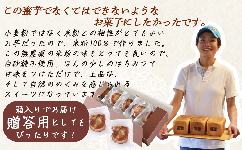 ＜国富金時蜜芋 塩バタータルト 5個＞翌月末迄に順次出荷【 ケーキ 洋菓子 焼き菓子 お菓子 スイーツ セット グルテンフリー 無農薬 米粉 はちみつ ハチミツ サツマイモ さつまいも 】