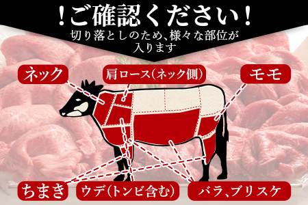 ＜宮崎牛切り落とし 合計800g＞翌月末迄に順次出荷【 牛 肉 牛肉 和牛 黒毛和牛 国産 宮崎県産 エムツー 送料無料 】