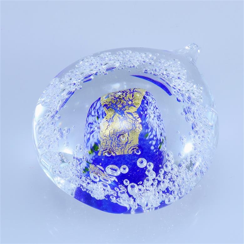 オブジェ 金彩「しずく」（カラー：コバルトブルー）