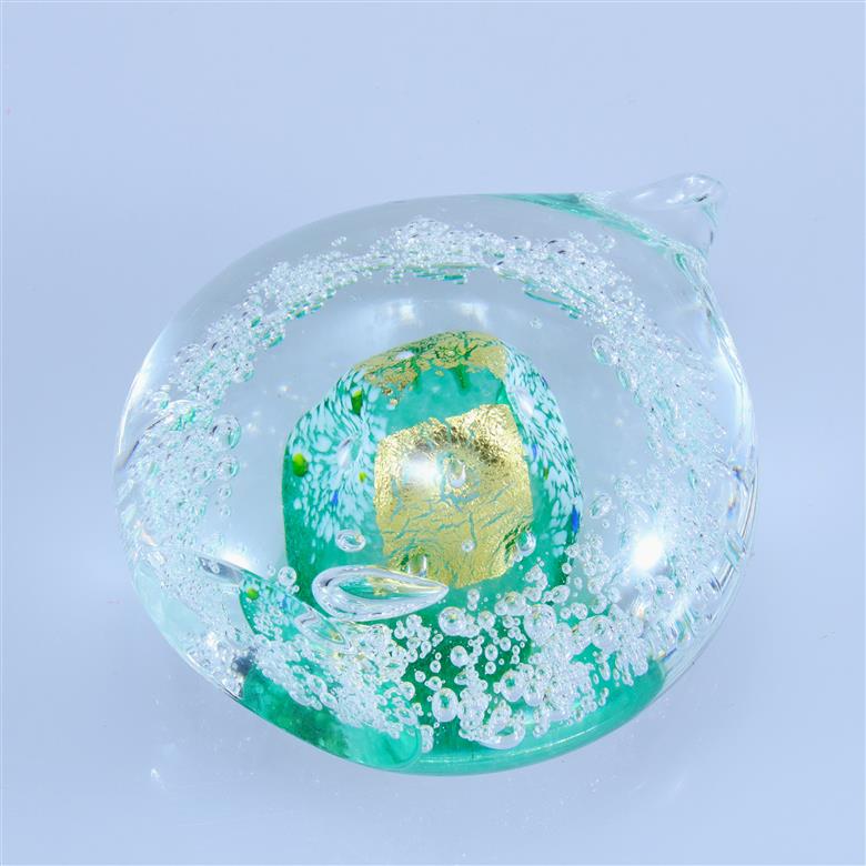 オブジェ 金彩「しずく」（カラー：グリーン）