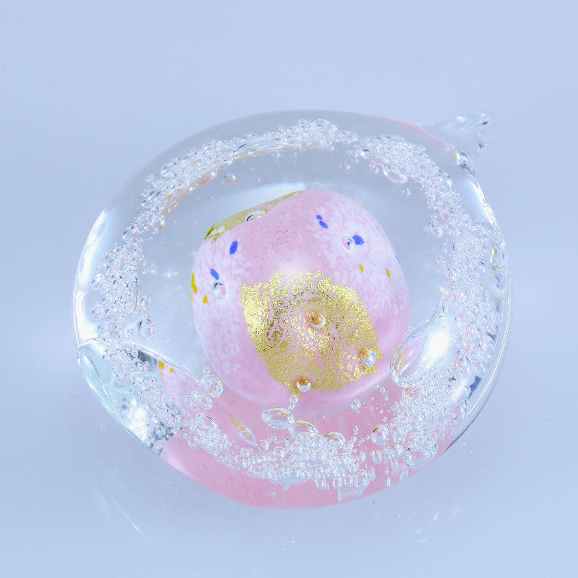 オブジェ 金彩「しずく」（カラー：ピンク）