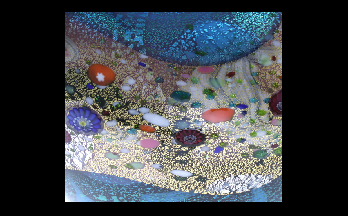 黒木国昭作 花器 金・プラチナ象嵌「光琳」（ミニ光琳）