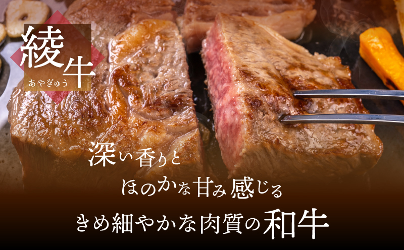 A4A5等級 黒毛和牛 霜降り 綾牛ロースステーキ（200ｇ）とろける 赤身 お肉 焼肉 BBQ