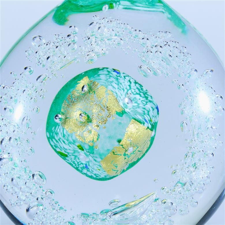 オブジェ 金彩「しずく」（カラー：グリーン）