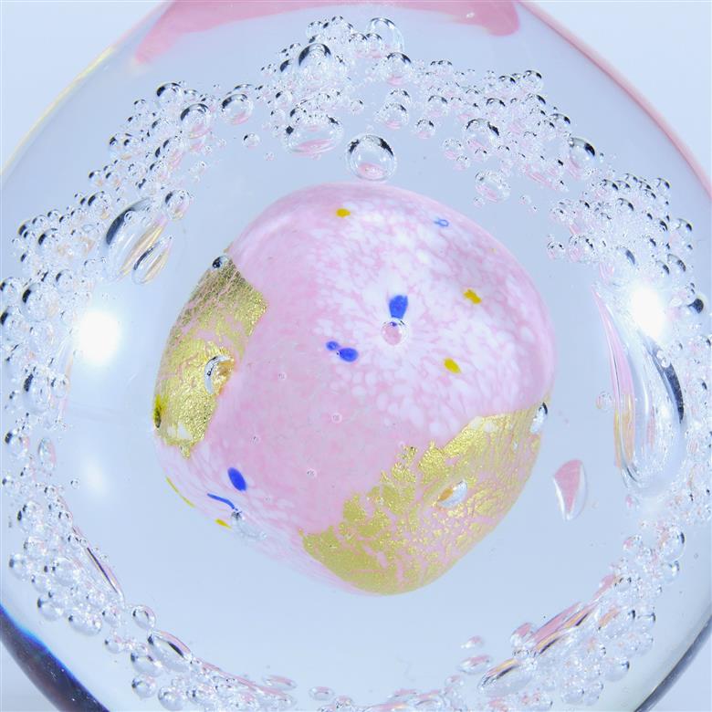 オブジェ 金彩「しずく」（カラー：ピンク）