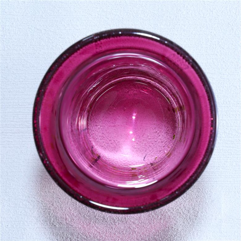 花器「光琳」筒型（カラー：金赤） 金赤