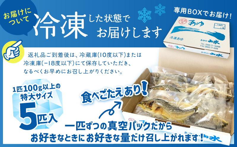 鮎 塩焼き 焼き鮎 5匹 冷凍 香ばしい