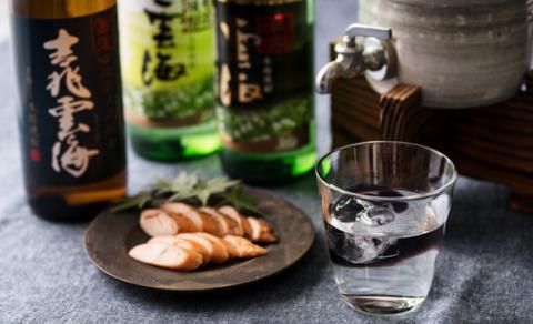 雲海そば焼酎3種＆鶏のささみくんせいセット