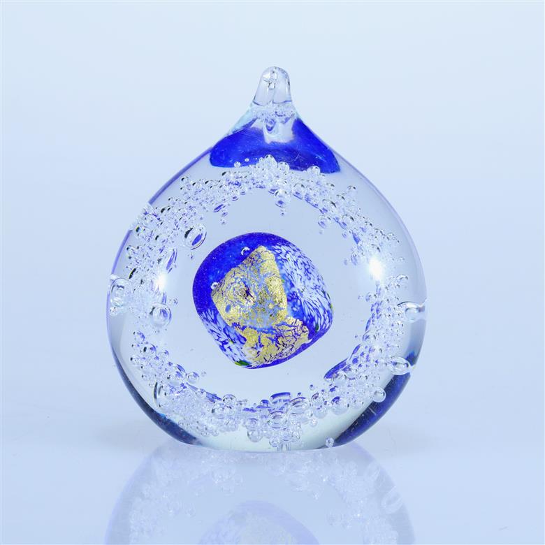 オブジェ 金彩「しずく」（カラー：コバルトブルー）