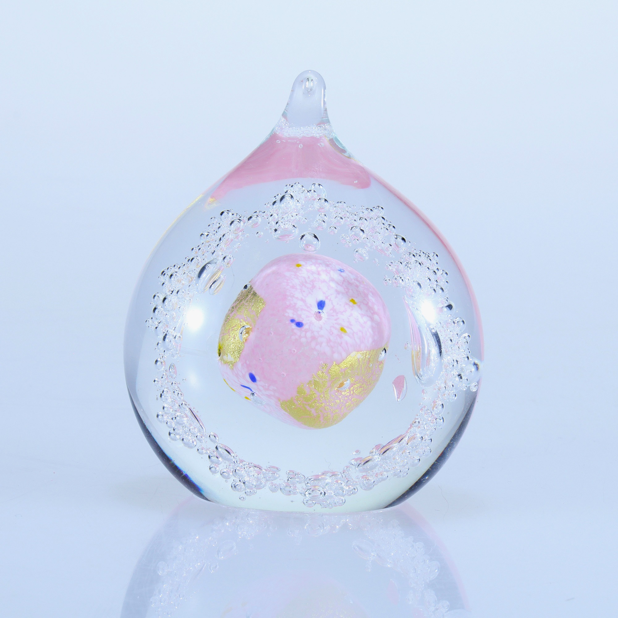 オブジェ 金彩「しずく」（カラー：ピンク）